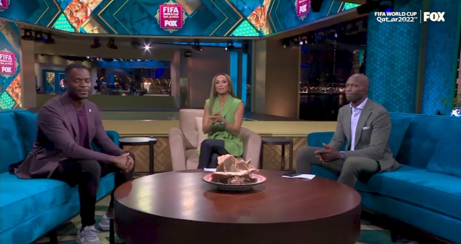 World Cup interview set