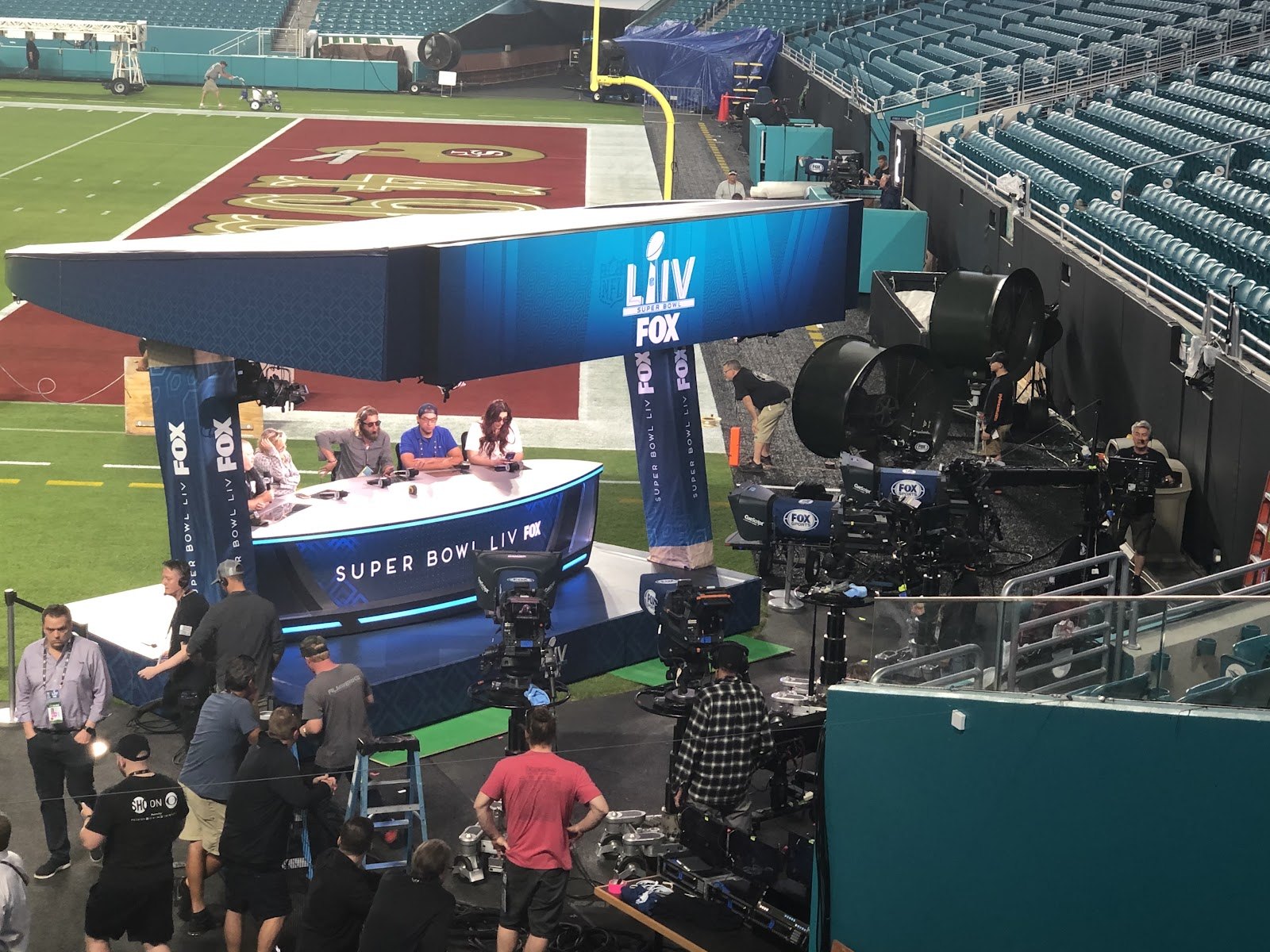 Super Bowl LIV desk
